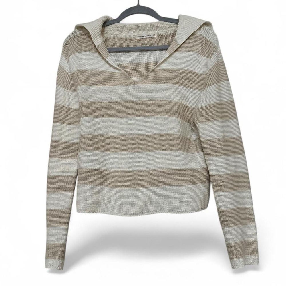 Striped knitted top